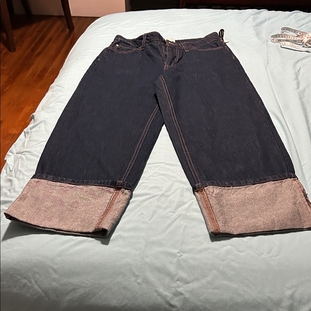 Kate Spade Dark Blue Wide Leg Jeanssize 4 nwt